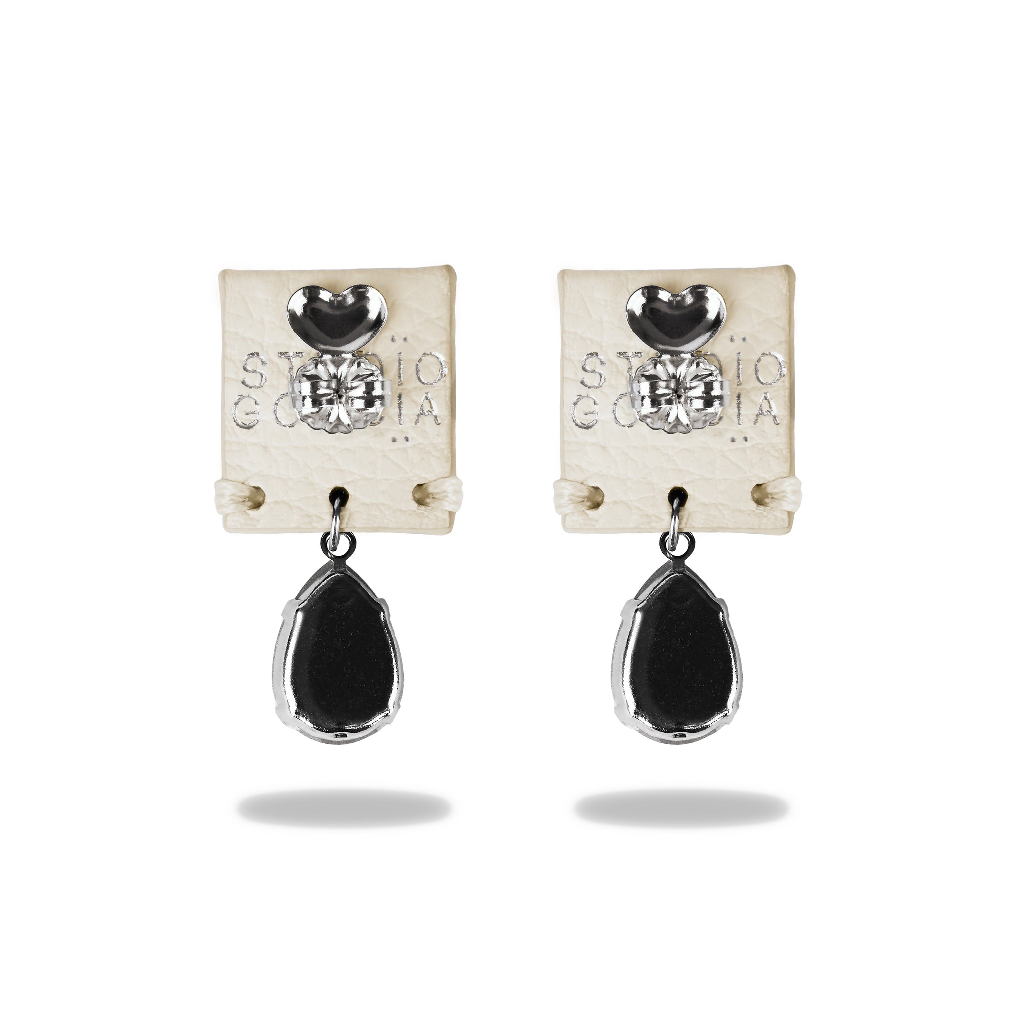 Earrings Drops in Ivory