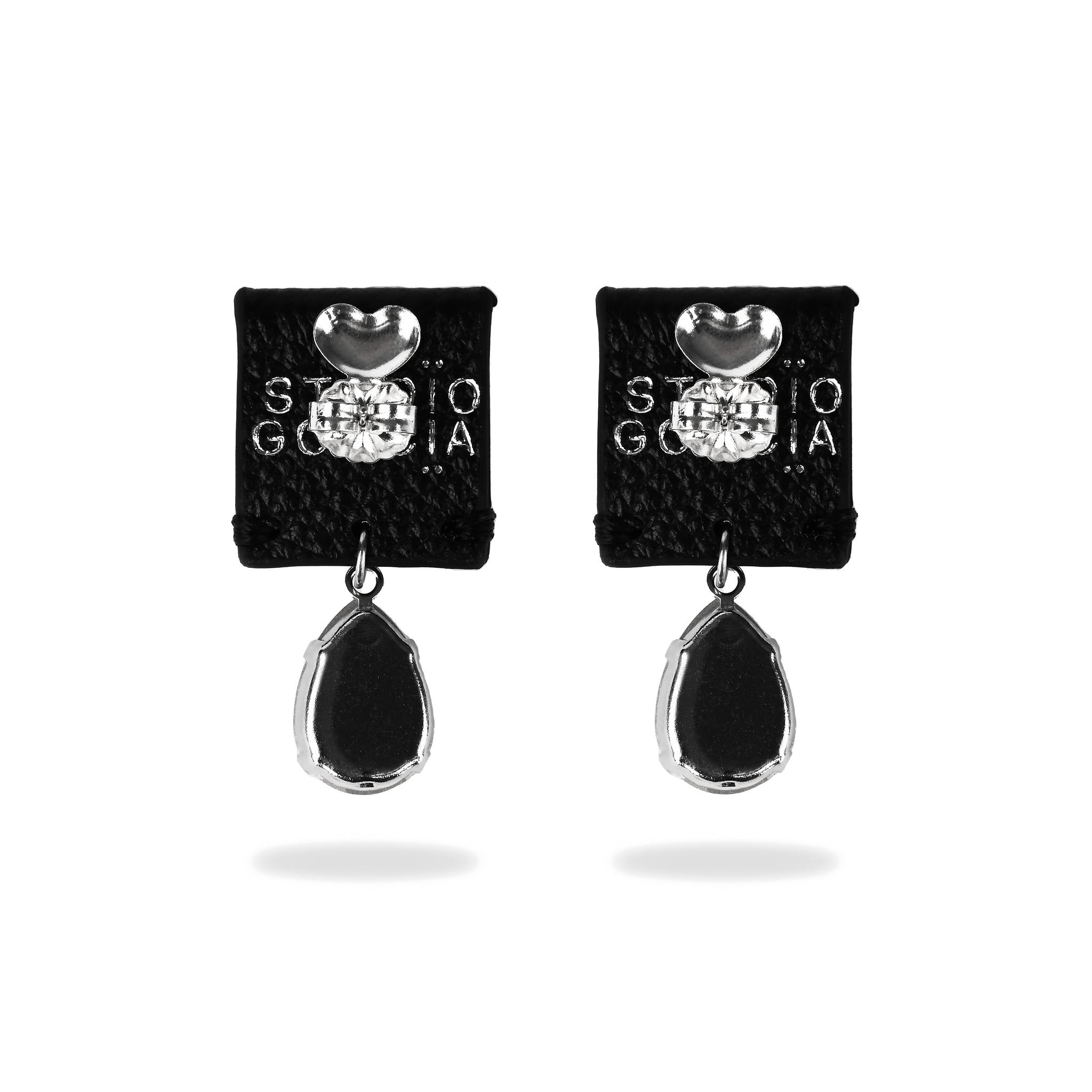 Earrings Drops in Black